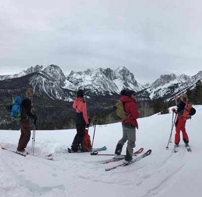 Back Country Skiing Sawtooths We Made It!